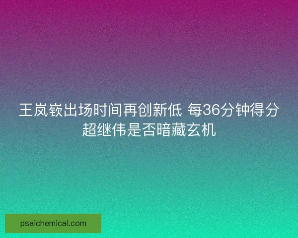 王岚嵚出场时间再创新低 每36分钟得分超继伟是否暗藏玄机